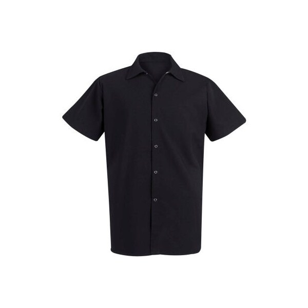 Vf Imagewear Chef Designs Spun Polyester Long Cook Shirt, Black, Spun Polyester, XS 5035BKSSXS - main